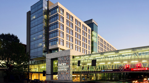 Exterior photo of Emory University Hospital