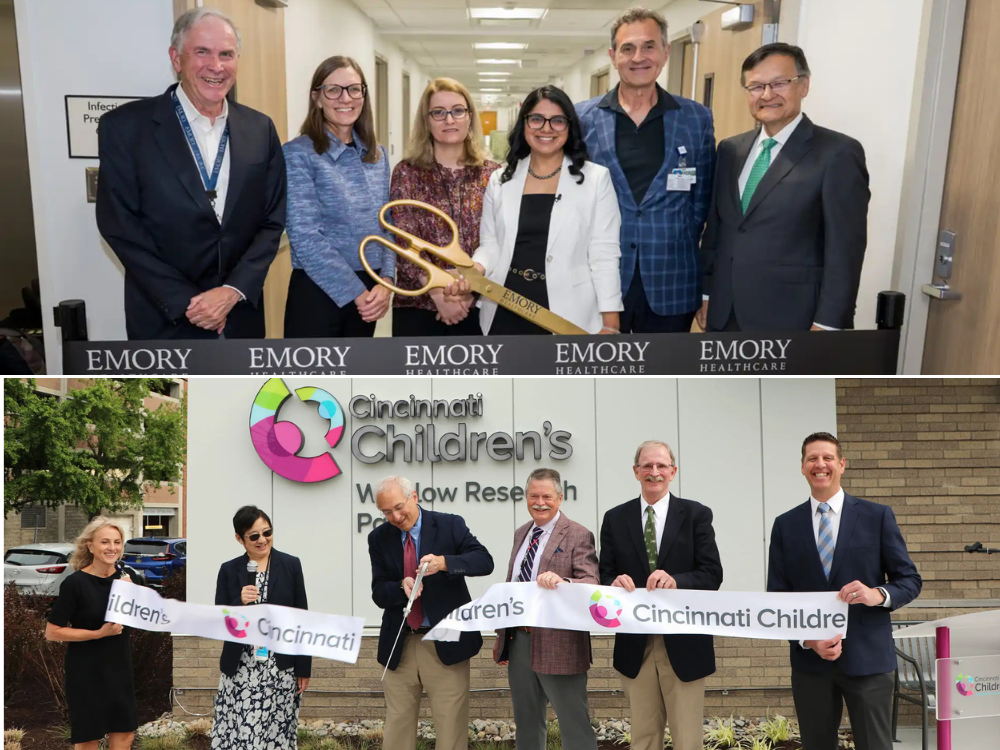 Photos from Emory and Cincinnati Children's new vaccine units